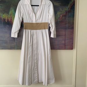 STAUD Harper Midi Shirt Dress